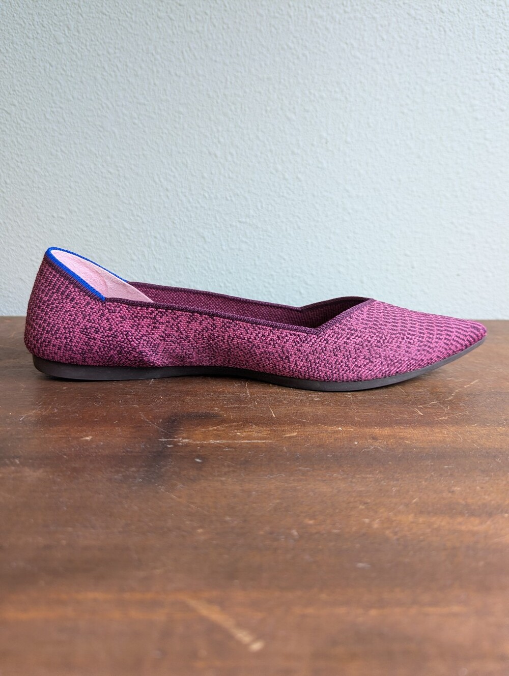 Retired Rothys The Point Fig Python Purple Flats Womens Sz 11.5 Snake Rare - Picture 7 of 12
